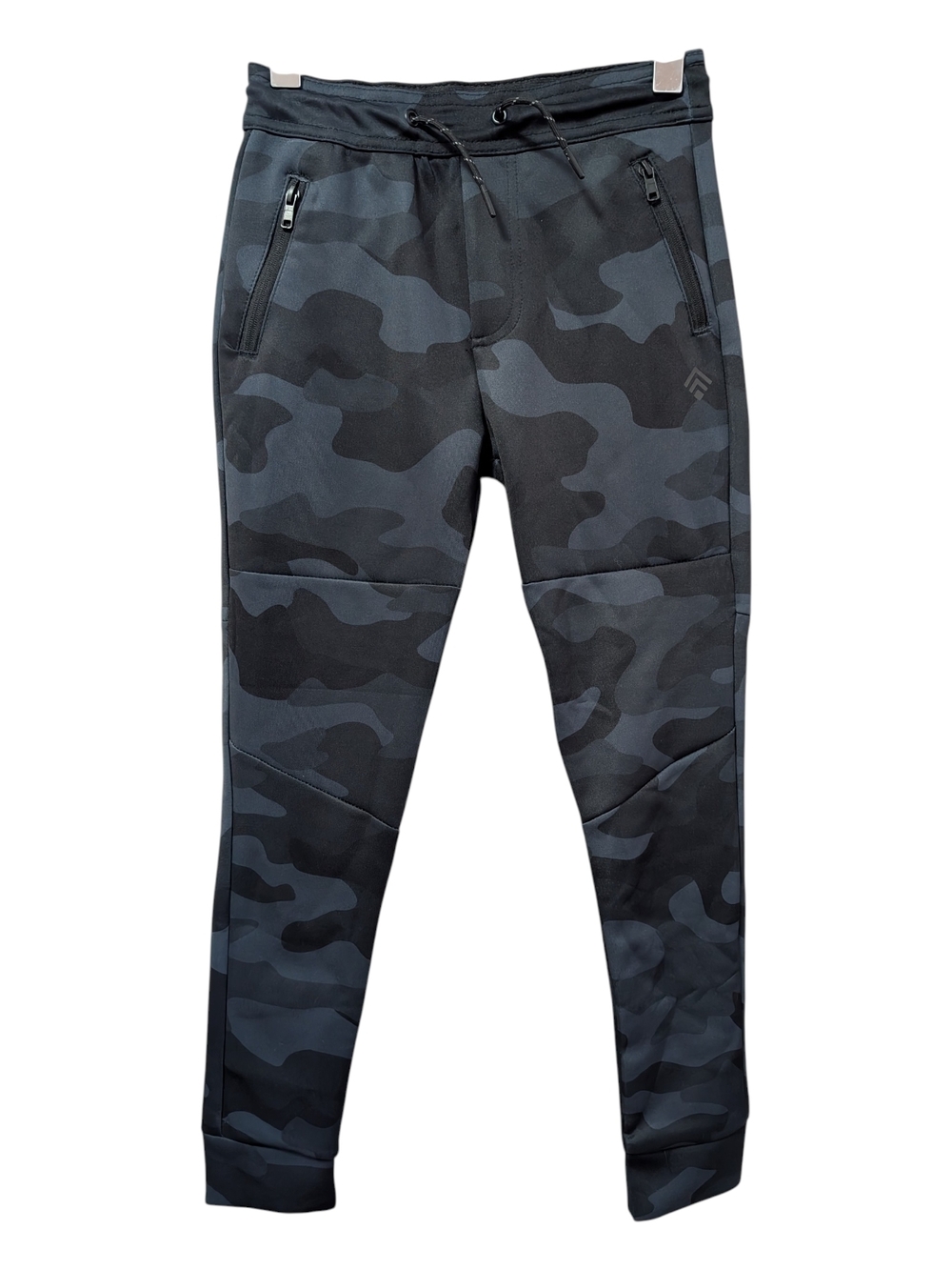 Kids Black & Gray Camo Jogger Sweatpants
